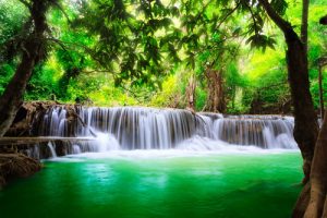 Kanchanaburi Erawan waterfall